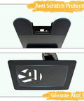 Top view of Dope Portable Skateboard Floor Stand With Dual View Display showing silicone anti-slip and anti-scratch features.