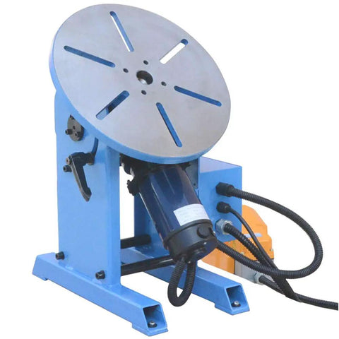 Heavy Duty Rotary Welding Positioner Turn Table With Smooth Variable Speed Control and Kickass Three Jaw Chuck for No Sweat Fabrication, 13-inch diameter.