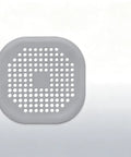 ACDANC 2 Pack Drain Cover Hair Catcher Pad, Silicone Tube Trap in gray with holes for effective debris filtration.