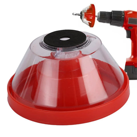 Top Tier Abs Electric Hammer Dust Catcher For 4 To 10 Mm Drill Bits with transparent twist-off cup and black rubber ring.