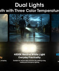 Ultra Compact 600 Lumen Keychain Flashlight USB C Rechargeable EDC Light With Three Color Temperatures shown in three scenes