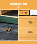 Vintage brass beetle cabinet drawer pulls showcased on drawers, enhancing home renovations and stylish upgrades.