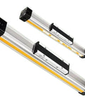 Rock Solid OSP Rodless Cylinder Pneumatic Actuator Featuring Mechanically Jointed Rig Double Acting Workhorse Glides Smooth Over 800Mm Strokes For Pro Shop Applications, silver aluminum construction.