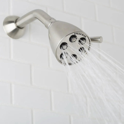 Power Up Your Shower With This Brass Anystream High Pressure Shower Head In Brushed Nickel That Delivers A 360 Degree Adjustable Spray