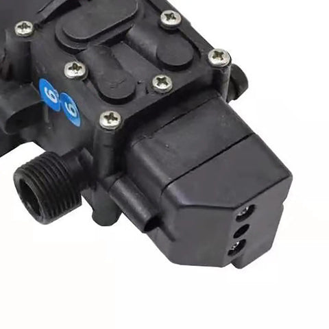 12V Water Diaphragm Booster Pump High Flow Rate 6L Min Auto Shut Off For Camper RV Boat Fresh Water System 0.85Mpa Pressure Tank Replacement
