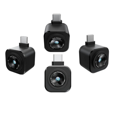 Nano 200 Thermal Camera For iPhone And iOS With USB C Connector, 200 X 150 Thermal Imager, multiple views showing compact design