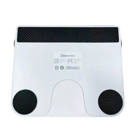 Samsung Compatible Charging Dock For Robotic Vacuum Cleaner VR05R5050WK upright view, white base with black accents
