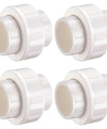 2 Inch PVC Union Pipe Fitting Socket To Socket, 4 Pack Built Tough Heavy Duty DIY Schedule 40 Coupling Adapter for piping projects.