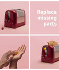 Moldable Silicone Glue For Crafts And Diy Home Fixes Waterproof All Purpose Putty fixing a red toaster knob.
