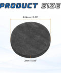 Heavy Duty Round Graphite Block Disk Ingot High Purity Graphite Electrode Plate Sheet 14x2mm For Melting Casting And Electrolysis Pack Of 2