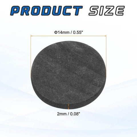 Heavy Duty Round Graphite Block Disk Ingot High Purity Graphite Electrode Plate Sheet 14x2mm For Melting Casting And Electrolysis Pack Of 2