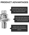 Close-up of a premium quality Three Eighth Standard Side Battery Terminal Bolt, showcasing heavy-duty metal construction.