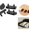 Ten Pack Bed Slat End Cap Holders Kit, White Plastic Slat Brackets, 55mm Wide By 12mm Thick, easy install on bed frame