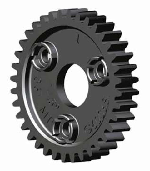 Beefy 38 Tooth Spur Gear With 1.0 Metric Pitch For High Power RC Cars Durable Nylon Construction Replacement Gear To Tune Final Drive Ratio Fits 3954 Spur Gear Applications
