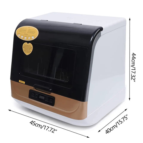 Reliable Countertop Dishwasher With High Temp Air Dry Three Wash Modes And 360 Rotate Spray, compact 45x40x44 cm design.