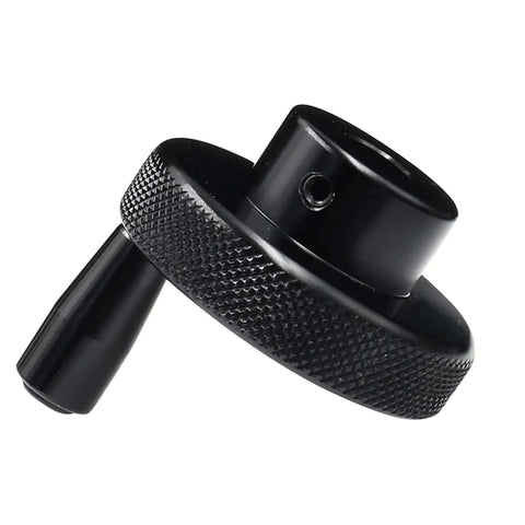 Black Aluminum Alloy Mini Handwheel For Lathe And Milling Machines CNC Lathe Processing Hand Wheel With Handle 60mm Diameter