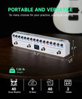 FB200 Bass Multi-Effects Pedal Intelligent Processor With 10 Dope Bass Amp Models, 10 Cab Simulations on wooden table
