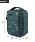 Badass Pixel Camo Soft Sided Cooler Lunch Bag With Two Ice Packs And Six Hours Of Fridge Cold Chill For The Daily Grind Or Weekend Haul Insulated Carryall in dimensions 9.65" x 7.48" x 3.74"