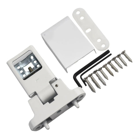 Heavy Duty Zinc Alloy Flag Hinge For Left Or Right Swing Installation with mounting hardware and screws for secure door support.