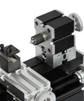 Smooth Operator Mini Metal Lathe Boasting A Sixty Watt Motor Running Up To Twelve Thousand Rpm And Fifty Millimeter Center Height for detailed machining setup.