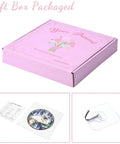 Acrylic Puzzle Suncatcher 83 Piece Cat Purple Wisteria DIY Kit For Windows Doors Garden Hanging Sun Catcher gift box and components