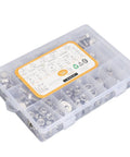 246 Piece Stainless Steel Hex Bolts Nuts And Washers Assortment Kit In Durable Storage Box For Household Appliances, Furniture, Doors, Garages, Outdoor Structures, And Automotive Maintenance. clear storage box with stainless hardware