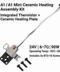 Upgraded Hotend Heating Assembly Replacement For A1 And A1 Mini 3D Printer with heating block and sensor displayed