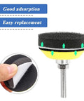 Two Pack Two Inch Hook And Loop Sanding Backing Pads With Soft Foam Buffer Pad Pro Grade Set For One Quarter Inch Shank Air Die Grinder