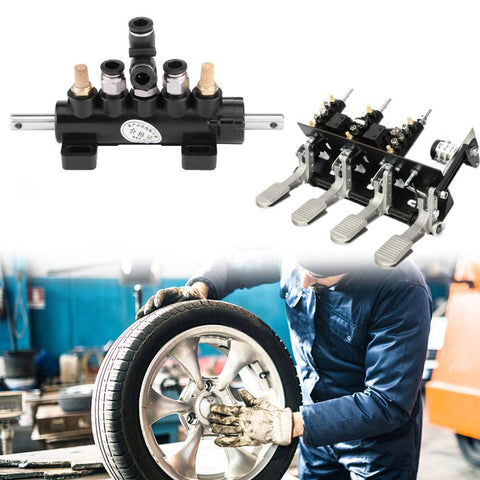 Foot Pedal Tire Air Control Valve For Tire Changer Machines Aluminum Alloy Body Durable Pneumatic Switch Type B workshop