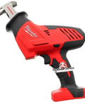 M18 Hackzall Cordless One Handed Reciprocating Saw Kit with pro design, red and black body, ideal for tight spaces and overhead work