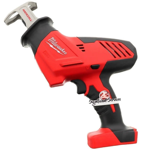 M18 Hackzall Cordless One Handed Reciprocating Saw Kit with pro design, red and black body, ideal for tight spaces and overhead work