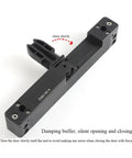Soft Close Hydraulic Door Closer With Quiet Damping, Hidden Mounting For Invisible Fit, close-up view of mechanism