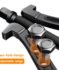 Close-up of Ywdiml 6-inch inner bearing puller for cars with two-hole design and reversible jaws