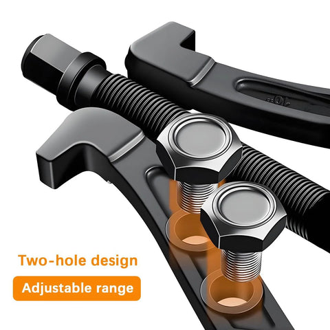 Close-up of Ywdiml 6-inch inner bearing puller for cars with two-hole design and reversible jaws