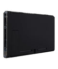 Soft Touch Black Console Back Plate Replacement For Nintendo Switch With Kickstand Easy Install Durable DIY Shell Case