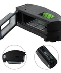 Premium ZUZZEE Replacement Vacuum Dirt Bin Compatible With Roomba I1 I3 I4 I5 I6 I7 I8 Plus close-up showing open dust cup and filter.