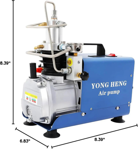 Heavy Duty 4500 Psi High Pressure Air Compressor Pump Electric Pcp Airgun Charger Dual Cooling System Robust Copper Steel Build For Tire Inflation Leak Detection And Pressure Testing