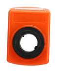 Orange Lightweight Digital Bore Position Indicator With Clear Readout Mechanical Counter for Compact Lathe Machines front view.