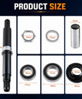 W10435302 Washer Tub Shaft Bearing And Rubber Seal Kit Compatible With Whirlpool Cabrio Washing Machine Models size measurements components layout