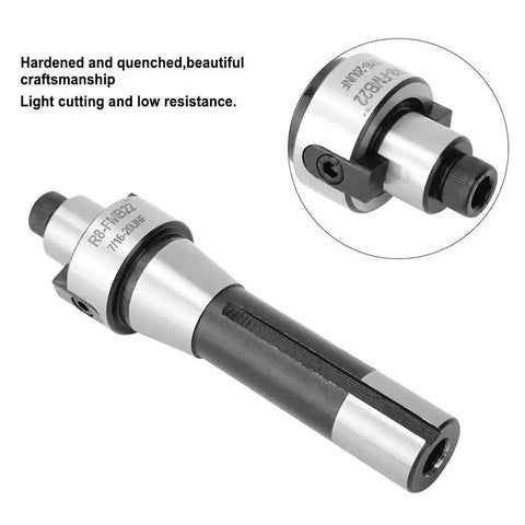 Top Shelf R8 Shank Face Mill Arbor With Fmb22 Mount And 7 16 20 Unf Threads For Crushing Heavy Milling Tasks And Sweating Out Chips On Any Metal You Throw At Them