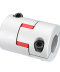 14mm To 19mm Flexible Plum Shaft Coupling Aluminum Motor Connector for 3D Printer CNC Machine and Servo Stepper Motor, red inlay