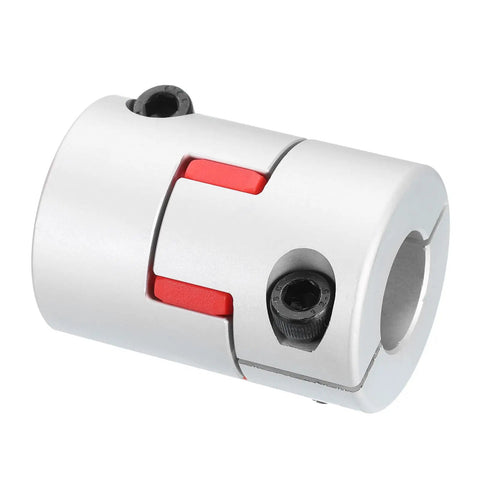 14mm To 19mm Flexible Plum Shaft Coupling Aluminum Motor Connector for 3D Printer CNC Machine and Servo Stepper Motor, red inlay