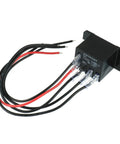 DC 24V Power Relay SPDT 1NO 1NC 30A 40A With Flange Mount And 10 Quick Connect Terminals, compact relay with wires.