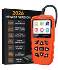 Pro Grade Car Diagnostic Tool With Live Data And Freeze Frame All In One OBD II Scan Tool, 2026 version, showing features