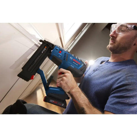 18V Brushless Cordless Brad Nailer Kit With 2Ah Battery And Fast Charger Featuring True One Handed Trigger Bump Fire Mode And Hassle Free Depth Dial For Smooth Sail Trim Jobs