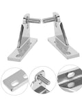 Heavy Duty Zinc Alloy Fridge Hinge Kit Pro Grade, 8mm Axial Diameter Refrigerator Door Hinges, Corrosion Resistant And Easy Maintenance, Built To Last For Busy Foodservice And Commercial Kitchens, silver hinge pair