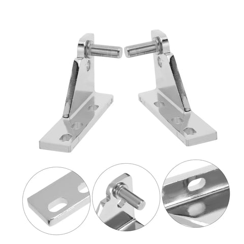 Heavy Duty Zinc Alloy Fridge Hinge Kit Pro Grade, 8mm Axial Diameter Refrigerator Door Hinges, Corrosion Resistant And Easy Maintenance, Built To Last For Busy Foodservice And Commercial Kitchens, silver hinge pair
