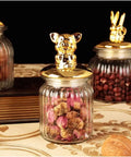 Dead Legit Glass Kitchen Storage Jars With Snap On Lids Hella Sturdy Airtight Containers for dried flowers and nuts.