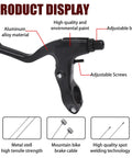 All In One V Brake Set For Mountain Bikes With Front And Rear Calipers, black brake lever, adjustable brake and screws