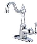 Vintage Bar Faucet With Old School Vibe In Polished Chrome Solid Brass Deck Mount Single Handle Drip Free Ceramic Disc Cartridge